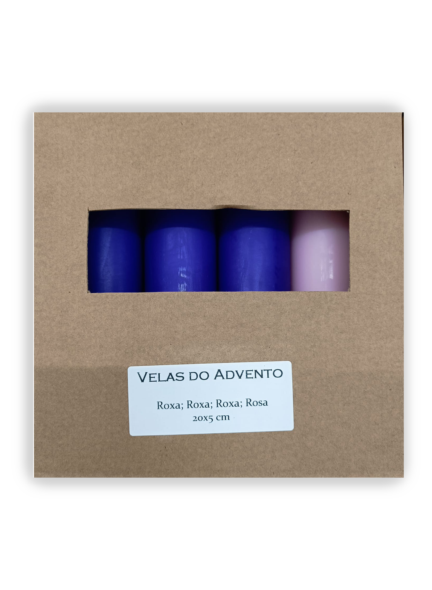 Conjunto de velas para o Advento - Duas opções de cores