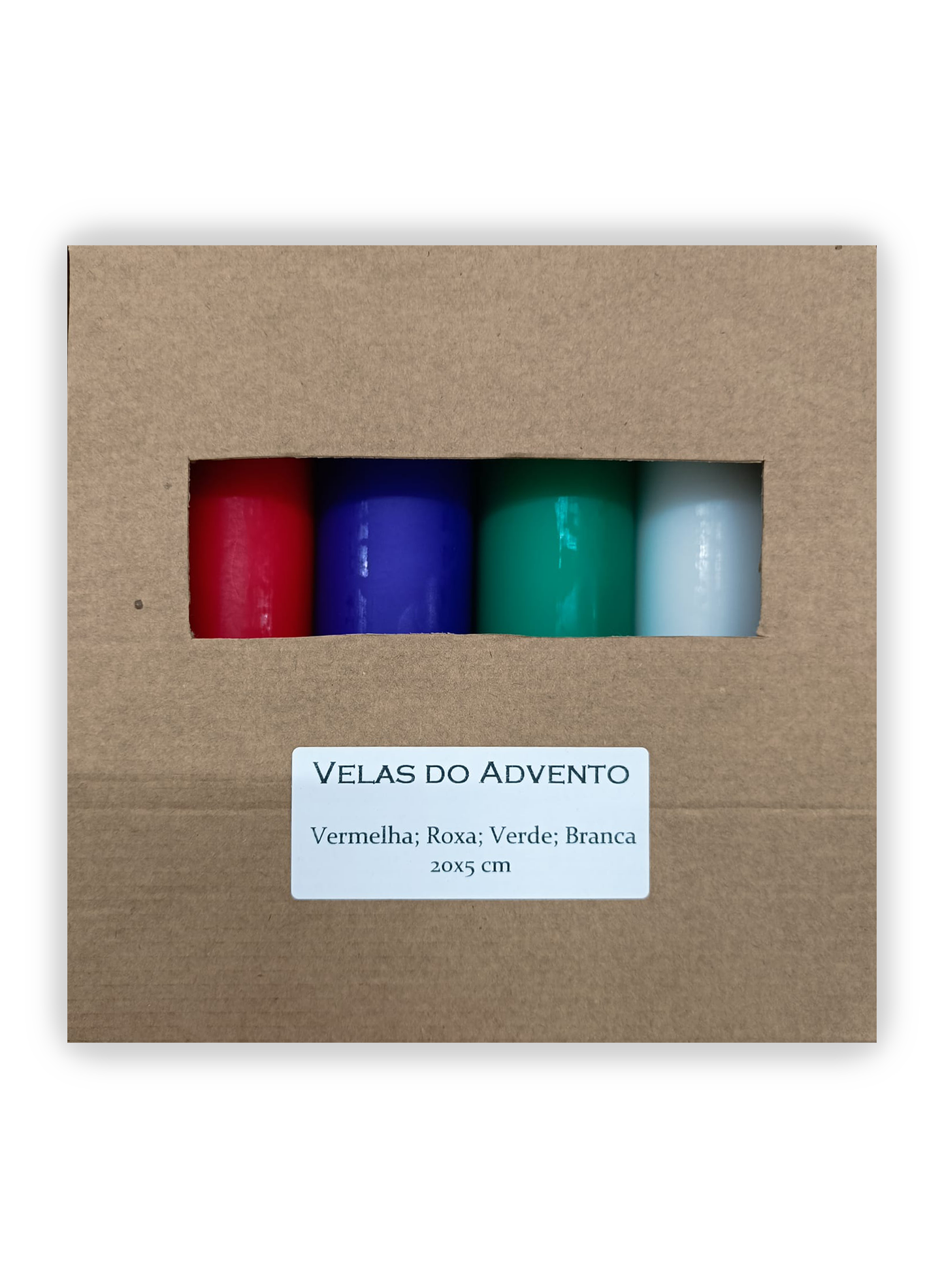 Conjunto de velas para o Advento - Duas opções de cores